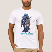 Fighting Mech (blauwe eenheid) T-shirt (Voorkant)