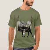 Fighting Mule Deer aanpassen T-shirt (Voorkant)