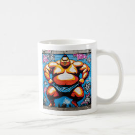 Fighting Sumo Wrestlers: Japanese-Inspired Art Koffiemok