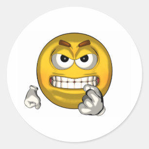 Fighting - Toon Ronde Sticker