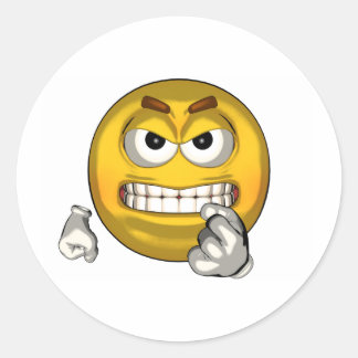 Fighting - Toon Ronde Sticker