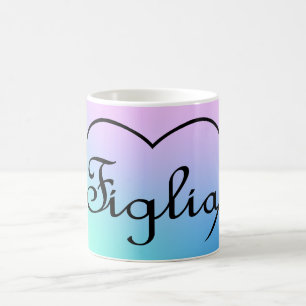 Figlia Daughter Italiaanse hartpastels Koffiemok