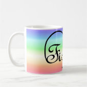Figlia Daughter Italy regenbooghart Koffiemok (Links)