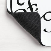 Figlia in het Italiaans is het daughter hart Muismat (Hoek)