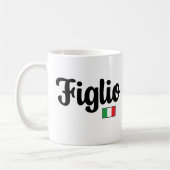 Figlio Italian Flag Mug - Italian Son Gift Koffiemok (Links)
