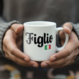 Figlio Italian Flag Mug - Italian Son Gift Koffiemok
