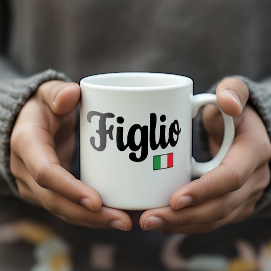 Figlio Italian Flag Mug - Italian Son Gift Koffiemok