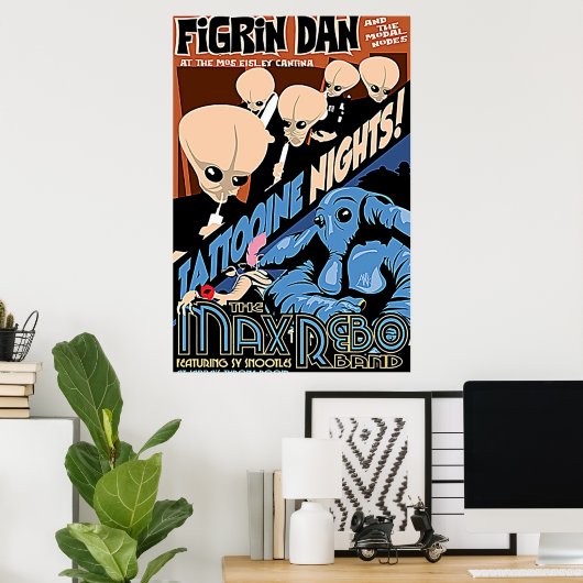 Figrin Dan Cantina Band Poster (Thuiskantoor)