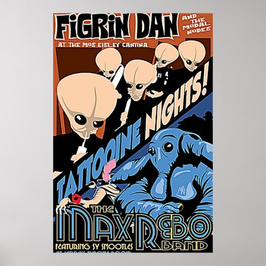 Figrin Dan Cantina Band Poster (Voorkant)