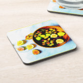 "Figs and Grapes Fruits" bevestigen foto. Bestel n Bier Onderzetter (Linkerzijde)