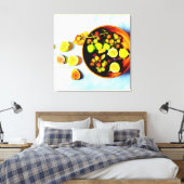 "Figs and Grapes Fruits" bevestigen foto. Bestel n Canvas Afdruk (Insitu (Slaapkamer))