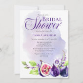 Figs Boho Paars | Peri Floral Vrijgezellenfeest Kaart (Voorkant)