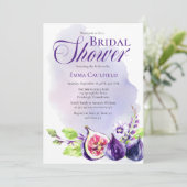 Figs Boho Paars | Peri Floral Vrijgezellenfeest Kaart (Staand voorkant)