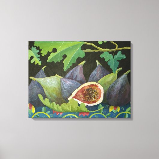 Figs on black 2014 canvas afdruk (Voorkant)