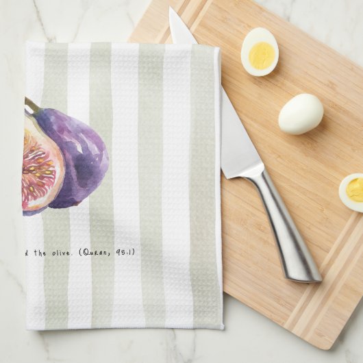 Figs - Quran Verse Theedoek (Quarter Fold)