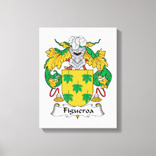 Figueroa Family Crest Canvas Afdruk