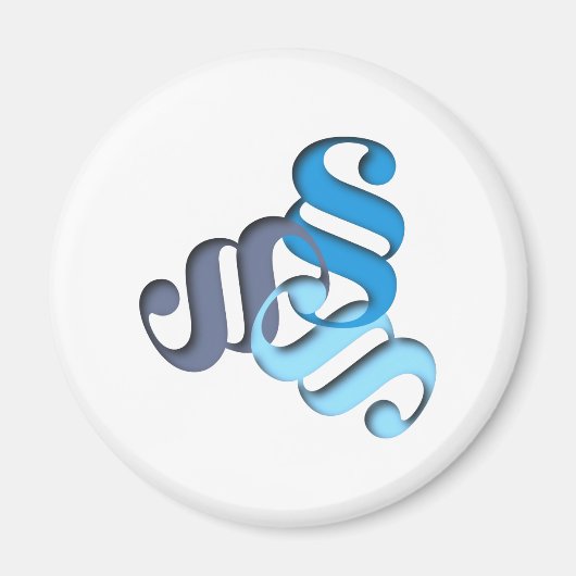 Figur Buchstabe paragraph shape letter Magneet (Voorkant)