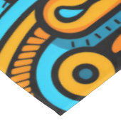 Figuratief Abstract Bold Blauw Sinaasappel Tafelkleed (Gekanteld)