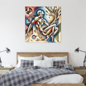Figuratief expressionisme tweede canvas afdruk (Insitu (Slaapkamer))