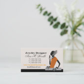 Figurative Beads Jewelry Designer Artist Mode Visitekaartje (Staand voorkant)