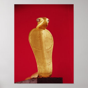 Figure of the cobra Netjer-Ankh Poster