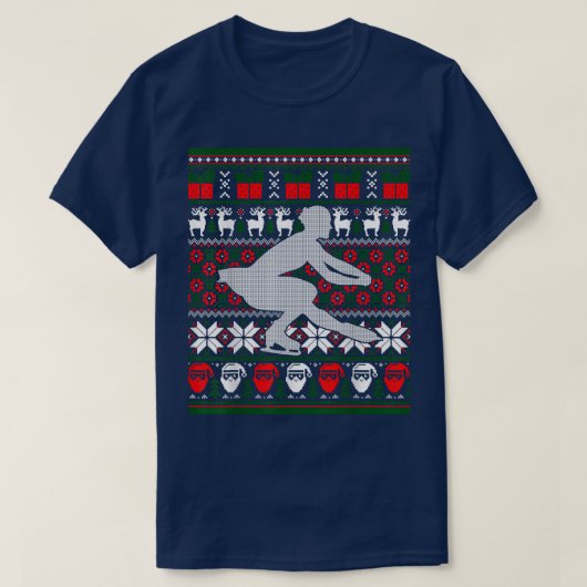 Figure Skating Dancer Ice Skate Dancing Happy Holi T-shirt (Design voorkant)