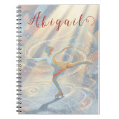 Figure Skating Ice Skating skates custom name Notitieboek (Voorkant)