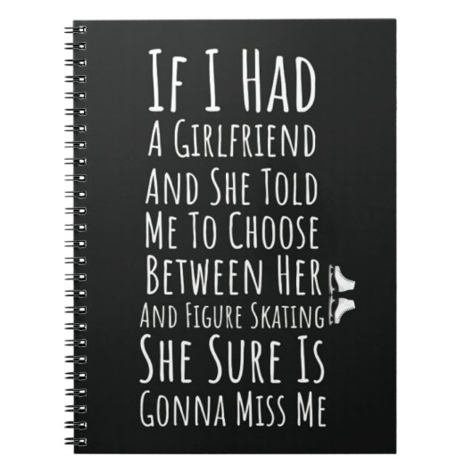 Figure Skating Ornaments Gifts For Him Skater Boys Notitieboek (Voorkant)