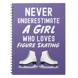 Figure Skating Ornaments Gifts Girl Skater For Her Notitieboek