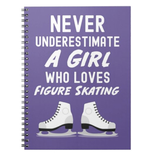 Figure Skating Ornaments Gifts Girl Skater For Her Notitieboek (Voorkant)