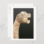Figurehead of a Viking Longship, gevonden in Osebe Briefkaart (Voorkant / Achterkant)