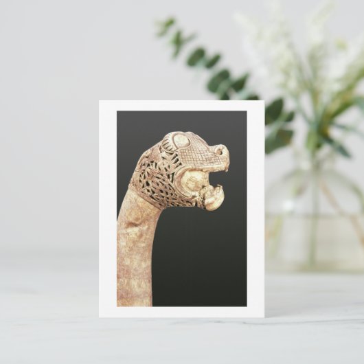 Figurehead of a Viking Longship, gevonden in Osebe Briefkaart (Staand voorkant)