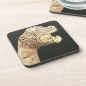 Figurehead of a Viking Longship, gevonden in Osebe Drankjes Onderzetter (Linkerzijde)