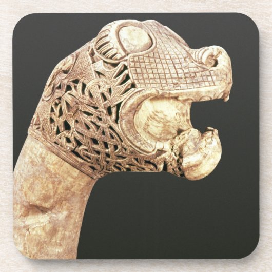 Figurehead of a Viking Longship, gevonden in Osebe Drankjes Onderzetter (Voorkant)