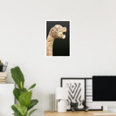 Figurehead of a Viking Longship, gevonden in Osebe Poster (Thuiskantoor)