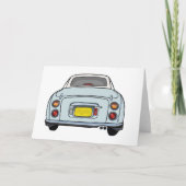 figuren Bleek Aqua Figaro Wenskaart auto Kaart (Voorkant)