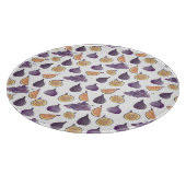 Figuren en druiven, Paarse levensmiddelen Snijplank (Hoek)