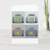 figuren figaro Auto's leeg Wenskaart Kaart (Voorkant)