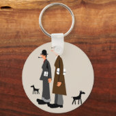figuren met een laag uiterlijk sleutelhanger (Voorkant)