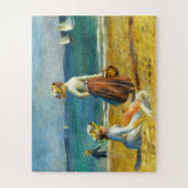 Figuren op het strand, Renoir Fine Art Legpuzzel (Verticaal)
