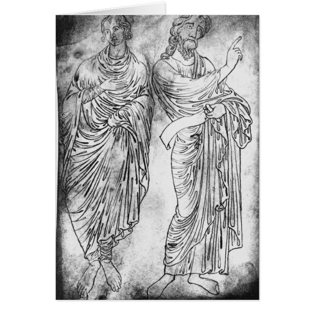 figuren van twee apostelen of schroeven (Voorkant)