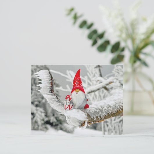 Figurine Kerstman Briefkaart (Staand voorkant)