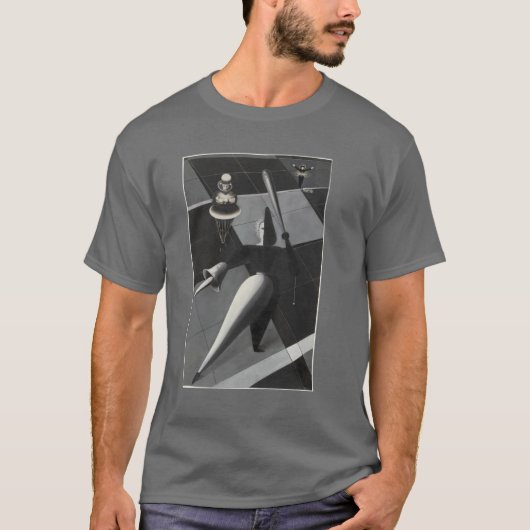 Figurines in de ruimte Studie voor het Triadisch B T-shirt (Voorkant)