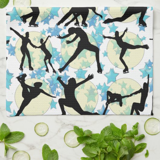 FIGURSKATERS THEEDOEK (Gevouwen)