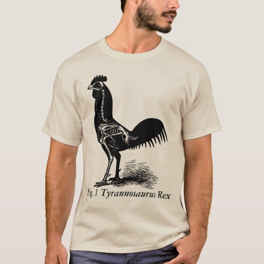 Figuur 1 Tyrannosaurus Rex Rooster Skeleton Shirt (Voorkant)