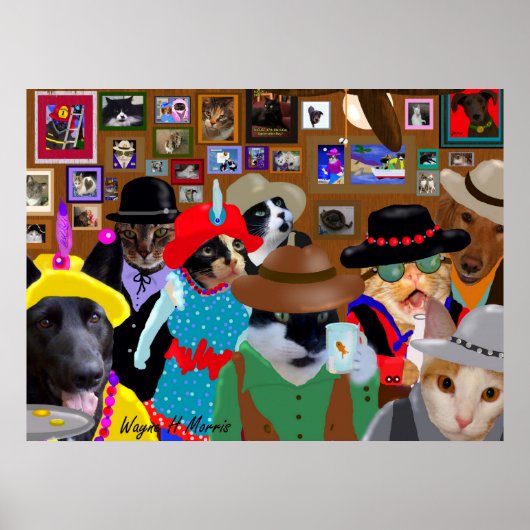 Figuur 2 van de Salon Poster (Voorkant)