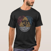 Figuur 42 Leven in het universum en alles 8 T-shirt (Voorkant)