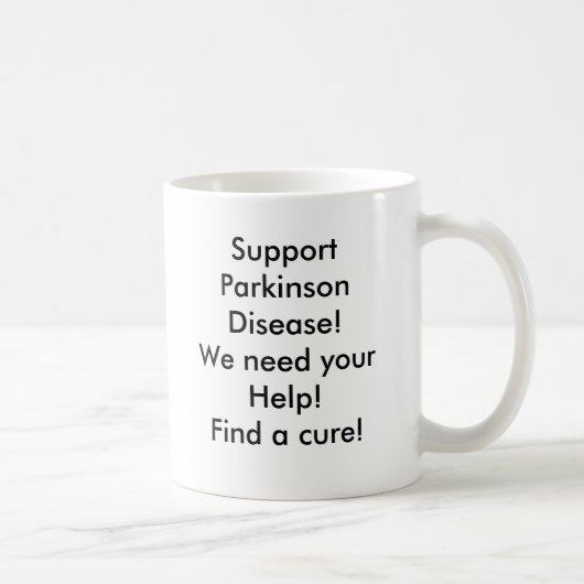 Figuur 82, Support Parkinson Disease!We hebben u n Koffiemok (Rechts)