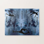 Figuur Bevroren Typografie Puzzle w/ Name Legpuzzel (Horizontaal)