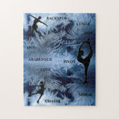 Figuur Bevroren Typografie Puzzle w/ Name Legpuzzel (Verticaal)